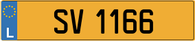 Trailer License Plate